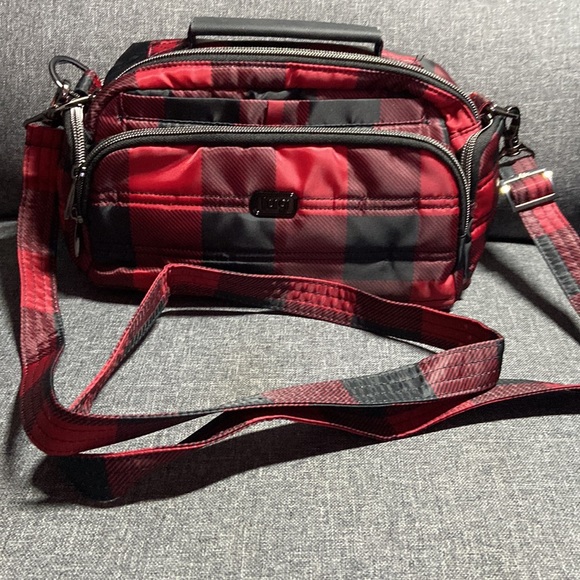 lug Bags Lug Trolley Crossbody Bag In Redblack Check Pattern Poshmark